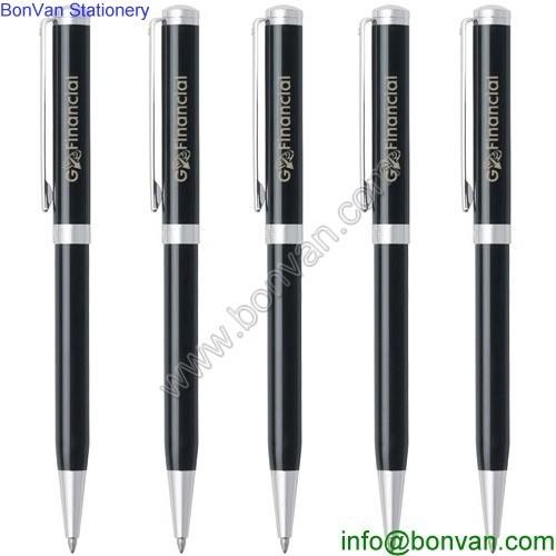 Metal hotel pen silver design ball pen wholesale silver ballpoint pen for