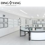 Custom Modern Fashion Style Black White Jewellery Showcase Cabinets No