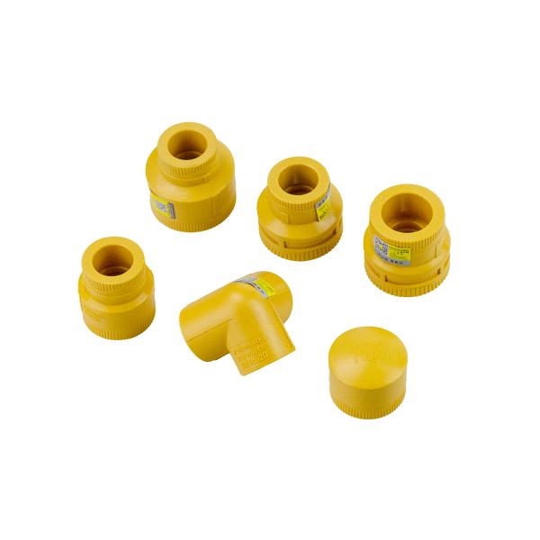 Smooth PPR Pipe Fittings PPR 4 Way Cross Tee High Heat / Pressure Resistance