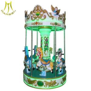 Wholesale Hansel mechanical horse ride for sale 3 seats mini carousel for sale from china suppliers