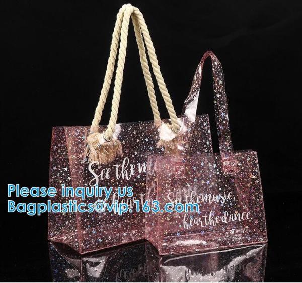 Travel Environmental PVC SHOPPING BAGS / Storage Clear Stadium Bag Cosmetic Bag
