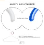 White Thick Plastic Hangers , Wardrobe Giant Tubular Plastic Hanger