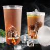 Buy cheap Disposable Juices Tea U Shaped Plastic Cups With 90mm 95mm Diameter from wholesalers