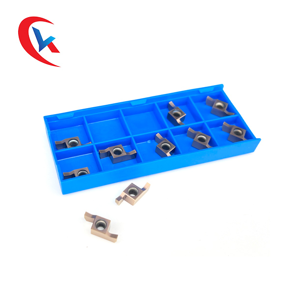 2 Cutting Edges GER-D HRA 91.8 Hardness Carbide Grooving Inserts For CNC Machines
