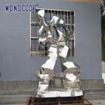 Lifelike Stainless Steel Abstract Sculpture Art Geometry Man