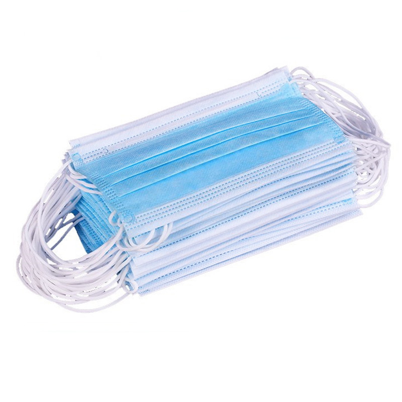 Blue 3 Ply Earloop Doctor Disposable Medical Face Mask Non Woven Material