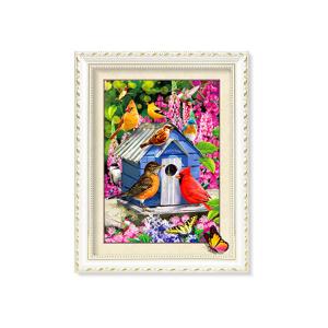 Wholesale 30x40cm 5D Pictures With Plastic White Frame For Office Decoration from china suppliers