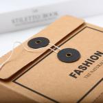 Envelope Design Kraft Cardboard Paper Box For Unerwear T Shirt Socks