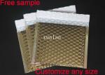 Gold Gloss Surface Metallic Bubble Mailers 6*10 Padded 2 Sealing Sides Anti