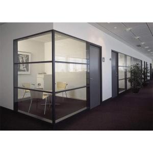 Wholesale Suspended Sliding Aluminum Frame Glass Partition Wall Soundproof from china suppliers
