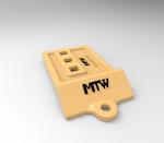 3G6395HAL Cast Half Arrow 3 Holes Yellow Color