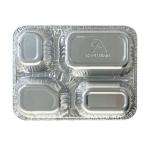 Golden Advantageous 4 Compartments Disposable Food Container for Takeaway Eco