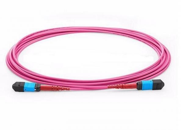 Quality OM1 OM2 MPO Trunk Cable , MTP - MPO Fiber Connector For LAN Network for sale