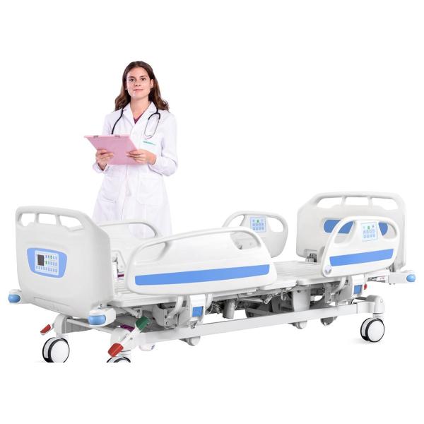 2280*1090mm Hospital Grade Furniture 250KG Electric Hospital Bed For ICU