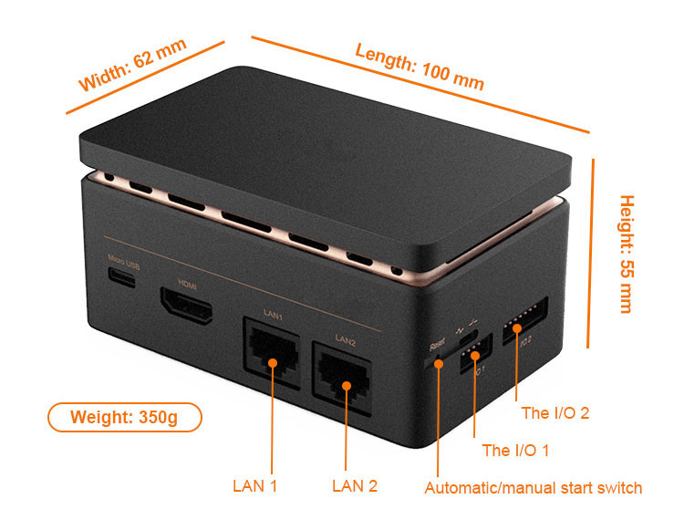 Jetson TX2 8G Rugged Embedded Computer 1.33 TFLOPS