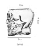 Whisky Brandy Vodka Brewed Wine Spirits Cup Skull Glass Bottle Special Shaped 50