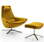 Injection foam chair lounge egg chair office furniture Aluminum swivel chair