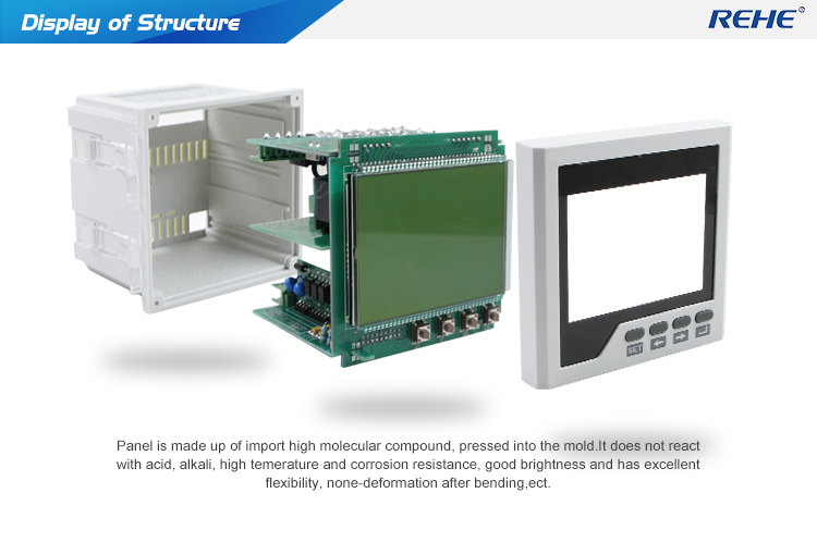 96*96mm Three-phase Intelligent LCD Multifunction Meter With THD And Multi-rate CN-3FHD3Y