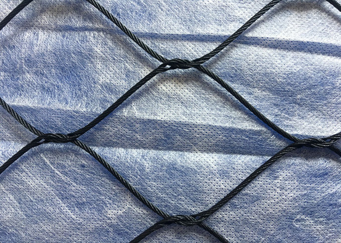 Black Oxidation Stainless Steel Cable Netting Wire Mesh Flexible Woven Type