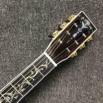 All Solid Wood One Pcs Mahogany Wood Neck Acoustic Electric Guitar 39 Inch Ebony
