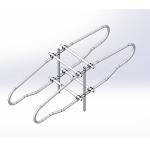 Length 2.3m Cow Free Stall Barn Sliver Color Double Sided