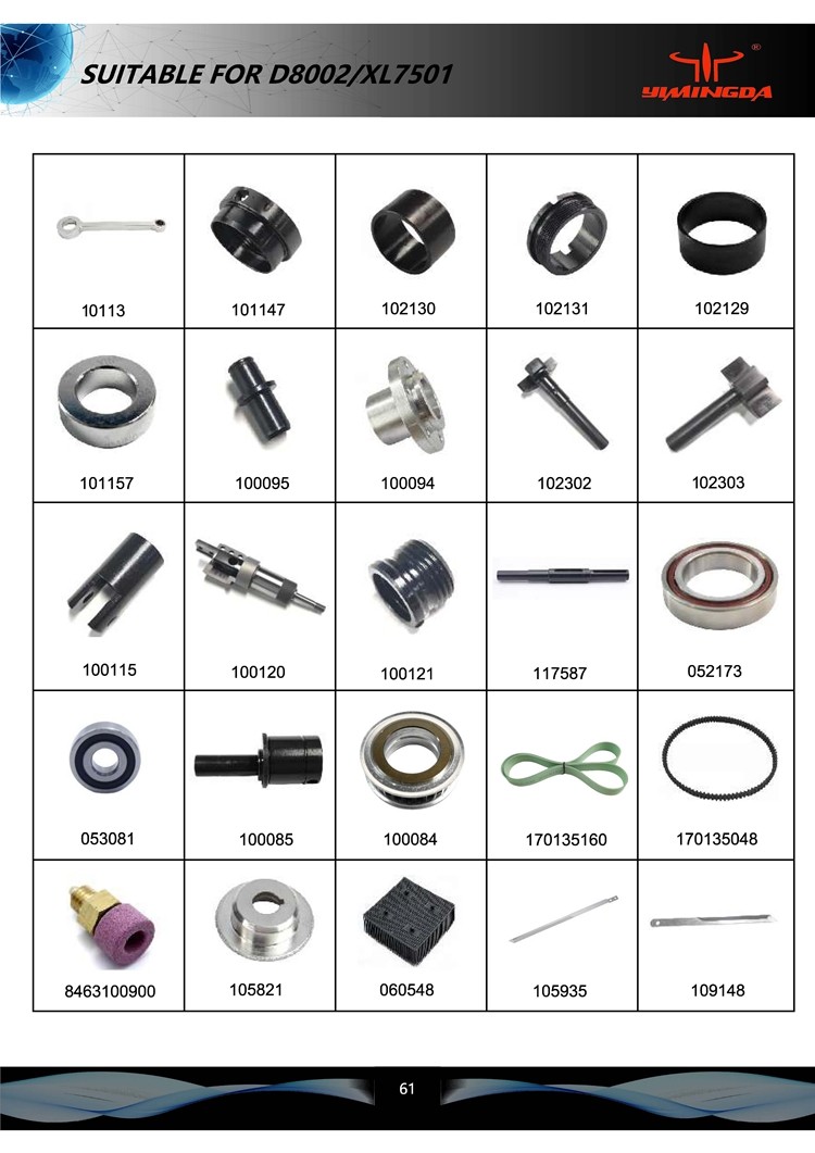 Double Teeth Timing Belt Part No 170135048 Auto Cutter Spare Parts For Bullmer Machine