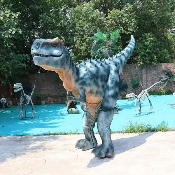 Interactive Stage Performance Animatronic Walking T Rex Costume Customized