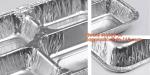 Plane Aluminium Foil Food Container Airline Aluminum Foil Container For Airline