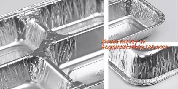 Plane Aluminium Foil Food Container Airline Aluminum Foil Container For Airline