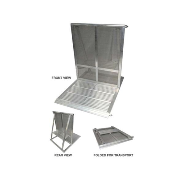 Folding Concert Crowd Control Barriers Potable Aluminum Safety Garden Constructi