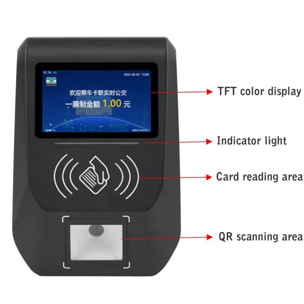 Android 4G Transport Validator NFC Reader Qr Code Bus Validator