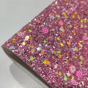 Wholesale Shoes Abrasion Resistant 0.7mm 54/55' Chunky Glitter Fabric from china suppliers