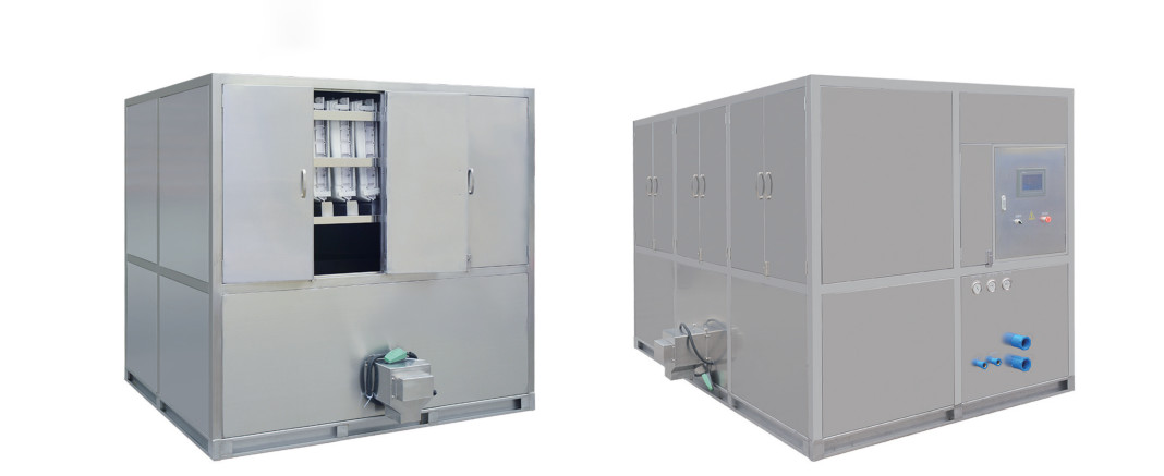 1000 KG Big Capacity Industrial Ice Cube Maker Machine Stainless Steel 304
