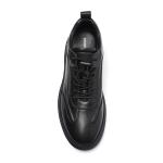 Breathable Euro 39 Size Mens Leather Sneakers Anti Skid Lace Up