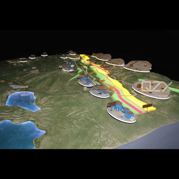 Oem Scale Mining Construction Building Site Model 1/200