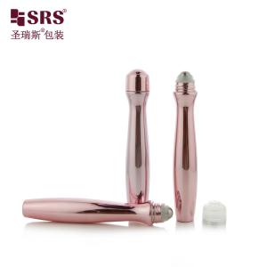 Wholesale SRS8447-15ML Radiant Metallic PETG Roll On Bottles for Eye Gel Innovative Massage Integrated Cosmetic Packaging from china suppliers