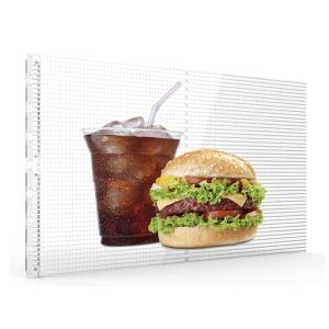 Wholesale P4 Adhesive Transparent LED Wall Front Service 240x1500mm Only 2mm Thickness from china suppliers