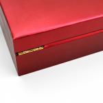 Wooden Luxury Gift Boxes Small Hinged MDF Wrapped PU Leather