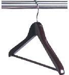 Wholesale 430*17*17mm Hotel Room Hangers Wooden Skirt Coat Hangers Metal Hook from china suppliers
