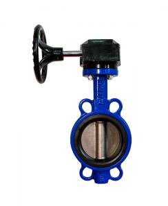 Wholesale DN50-DN300 Gear Operated Butterfly Valve Wafer End for Water from china suppliers