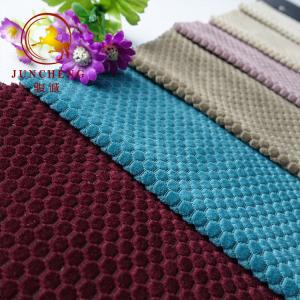 Wholesale Hot sell warp Knitting jacquard velvet fabric for sofa or home texile from china suppliers