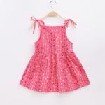 New baby girls summer children's clothing sleeveless dress linen cotton newborn