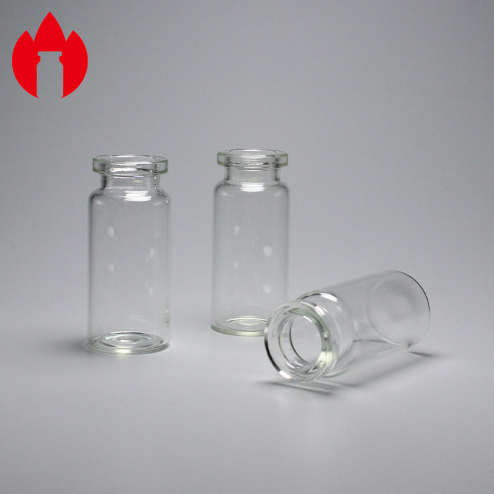 Chinese Standard 10ml Clear Single Dose Glass Vials Empty Crimp Neck Bottle