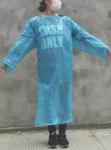 Non Woven Disposable Isolation Gown CPE Long Sleeve Doctor Medical Apron