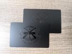 0.76MM Thickness Metal Business Card Steel Etched Glossy UV Spot Printing