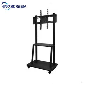 Wholesale 86in Interactive Whiteboard Stand 150KG Flat Panel Mobile Rolling Flat Screen Tv Stand from china suppliers