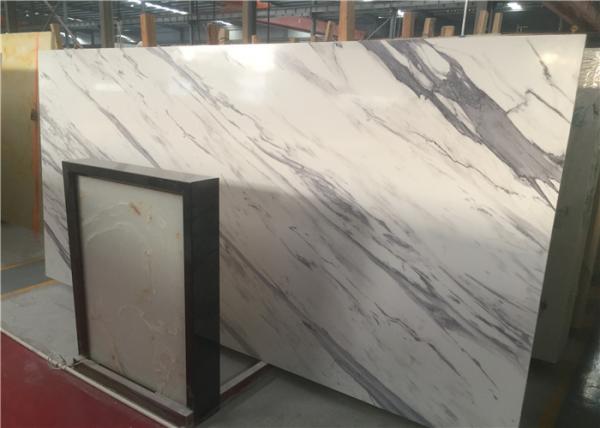 Quality Artificial Marble Engineered Stone Vanity Tops Anti - Scratch White With Veins Color for sale