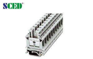 Wholesale 101A Din Rail Terminal Blocks 800V 25mm2 Brass 12.2mm Terminal Width from china suppliers