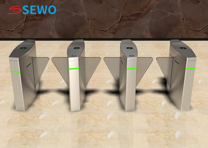 High Speed Subway Station Turnstile , Pedestrian Speed Gates 45people/min