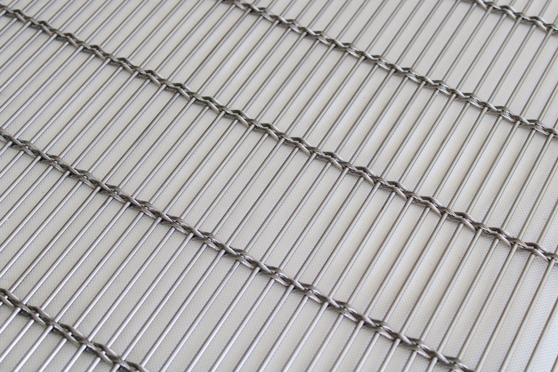 Ss 201 Woven Wire Drapery Decorative Flexible Metal Cable Rod For Office Buildings